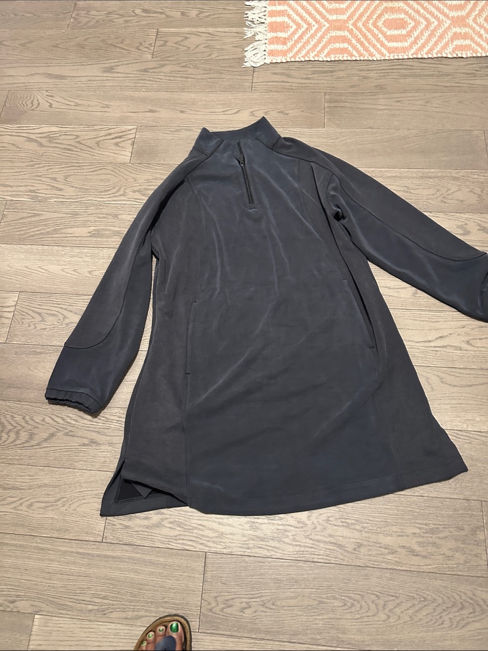lululemon athletica Black Quarter-Zip Tunic Pullover